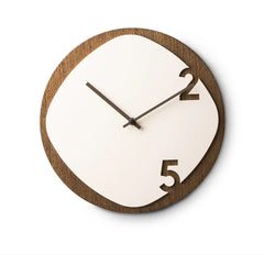 Minimalist Spanish-Style Wooden Wall Clock â€?12" (Acrylic + Wood)