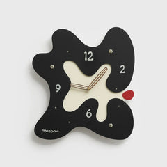 Abstract Silent Wall Clock â€?Eco-Friendly Artistic Design