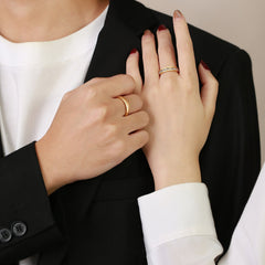 Matching Wedding Bands â€?Gold Plated, Custom Engraved