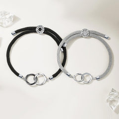 Forever Love Magnetic Charm Couple Bracelets Set