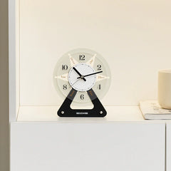 Blue Splatter Silent Acrylic Table Clock