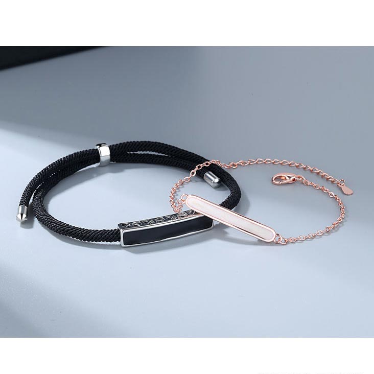 Personalized Matching Couple Promise Bracelets Set