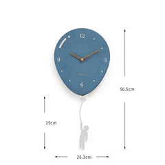 Gulleiâ„?Balloon Shaped Pendulum Analog Wall Clock