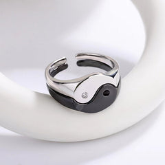Custom Yingyang Marriage Rings for Men and Women