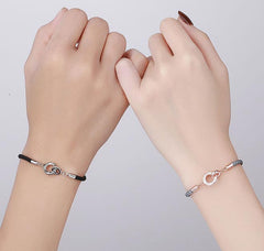 Personalized Matching Charm Bracelets Set for 2