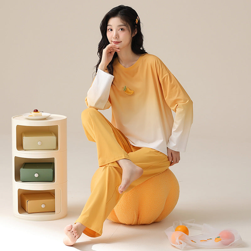 Two-Piece Cotton Pajamas Set for Women - 100% Cotton