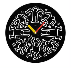 Graphic Art Silent Wall Clock â€?12" MDF (Black)