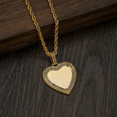 Heart Shaped Personal Photo Print Necklace