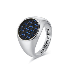 Engraved Fidget Marriage Ring for Men
