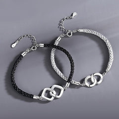 Double Rings Promise Friendship Bracelets Set