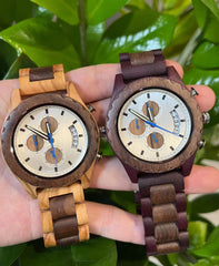 Wooden Multifunctional Watch for men