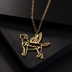 Dog Memorial Name Necklace