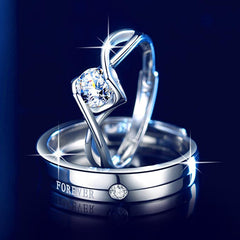 Custom Moissanite Diamond Engagement Rings Set