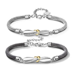 Personalized His and Her Bff Mobius Bracelets Set for 2