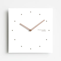 Square Deco Silent Wall Clock 30cm