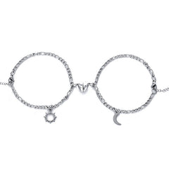 Magnetic Hearts Couple Relationship Bracelets