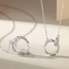 Mobius Rings Couple Necklaces Set