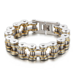 Custom Hiphop Bike Chain Mens Bracelet 22cm