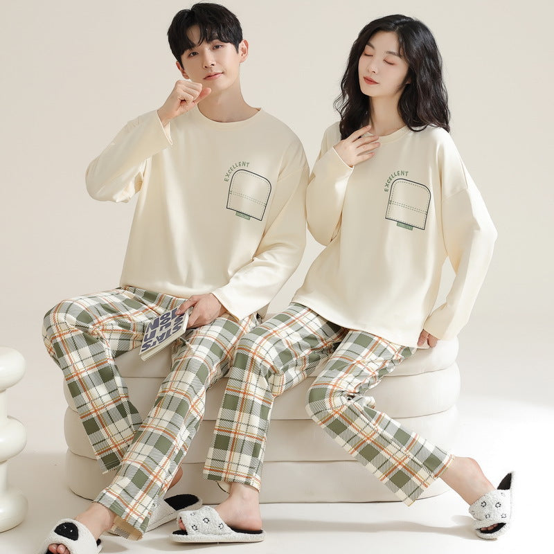 Comfortable Matching Jammies for Him and Her - 100% 40s Cotton, Plaid Pants