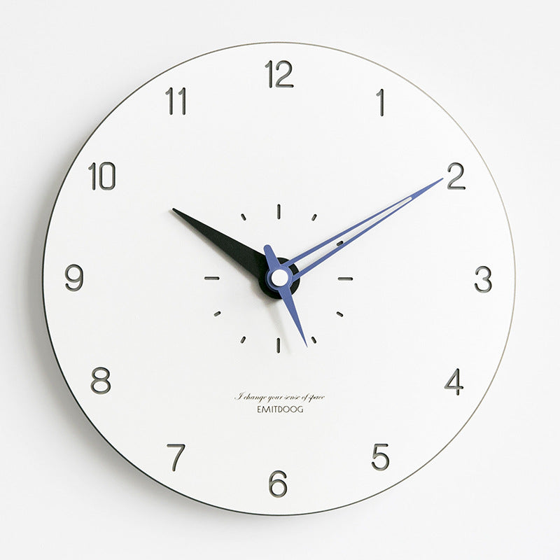 Modern Minimalist Silent Wall Clock â€?12" (Non-Ticking)
