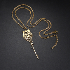 Tiger Shaped Personal Name Necklace