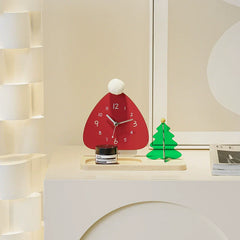 Nordic Christmas Silent Pedestal Clock