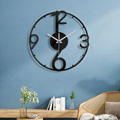 Big Numbers Silent Wall Clock â€?12" Acrylic Modern