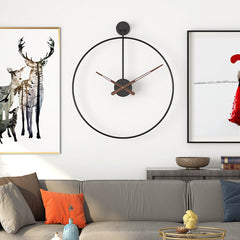Simple Modern 16-Inch Large Wall Clock (Minimalist Iron Design)