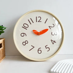 Cute Minimalist Silent Wall Clock - Glass Front