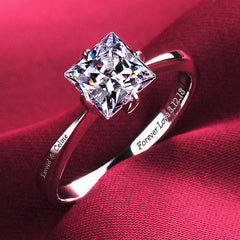 Custom 1 Carat Moissanite Diamond Ring for Women