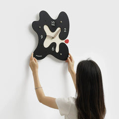 Abstract Silent Wall Clock â€?Eco-Friendly Artistic Design