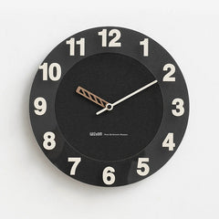 Monochrome Bold Minimalist Silent Wall Clock
