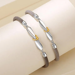 Personalized His and Her Bff Mobius Bracelets Set for 2