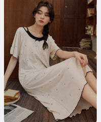 2-Piece Long Nightwear Set 100% Organic Cotton