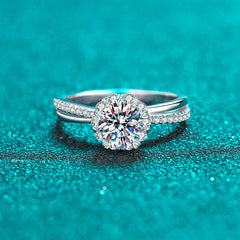 Custom 1 Carat Moissanite Womens Wedding Ring