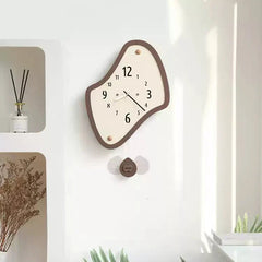Odd Shaped Modern Silent Wall Clock â€?Artistic Asymmetrical Design