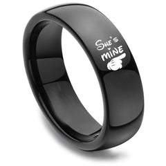 He's Mine She's Mine Matching Rings Set