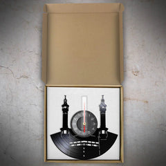 Qibla Shaped Islamic Style Wall Décor Silent Clock â€?Unique Vinyl Design