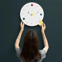 Gulleiâ„?Cute Pacman Style Analog Silent Wall Clock