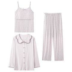 3-Piece Maternity Soft Sleepwear Set