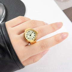 Gulleiâ„?Night Glow Real Working Watch Ring - Adjustable Size