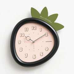 Strawberry Kids Silent Wall Clock â€?Cute Non-Ticking