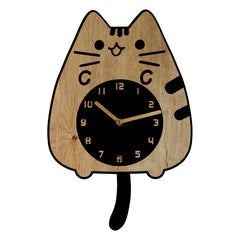 Hanging Tail Cat Silent Pendulum Clock â€?Playful & Charming Design