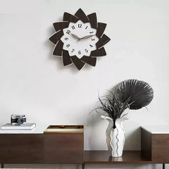 Flower Shaped Modern Silent Wall Clock â€?Elegant Floral Design