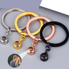 Custom Photo Projection Keychain â€?Personalized Memory Keeper