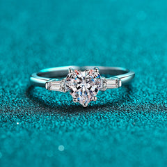 1 Carat Moissanite Solitaire Diamond Ring for Women