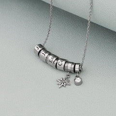Custom Family Name Charms Pendant Necklace