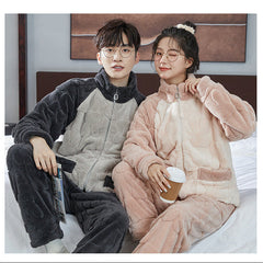 Matching Pajamas â€?Color-Block Fleece Zip-Up, Ultra-Soft Warmth