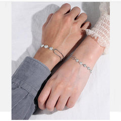 Smiling Face Charm Couple Bracelets Set