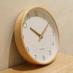 Nordic Minimalist Wooden Silent Wall Clock â€?Timeless Scandinavian Design